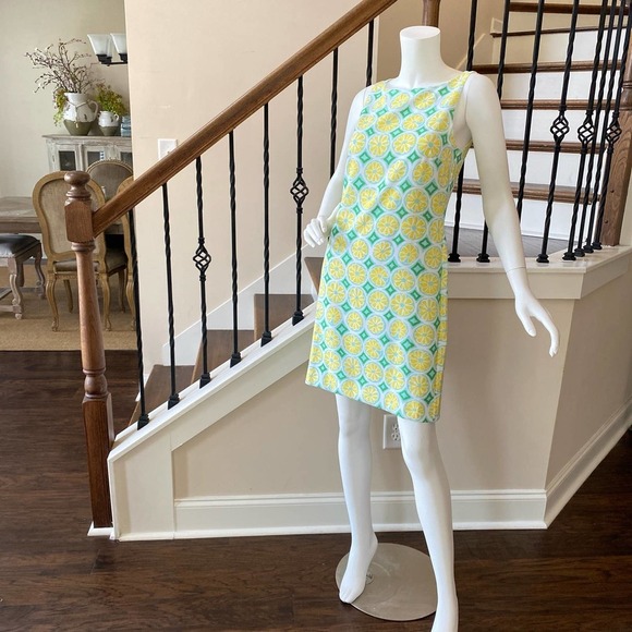 NWT Sail to Sable Lemon Mini Shift Dress, X Small, DD0480 - Picture 10 of 14